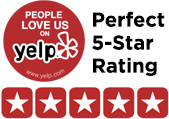 5 Star Yelp Rating Badge